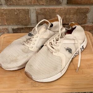 Polo by Ralph Lauren Women's Cream Athletic Shoes